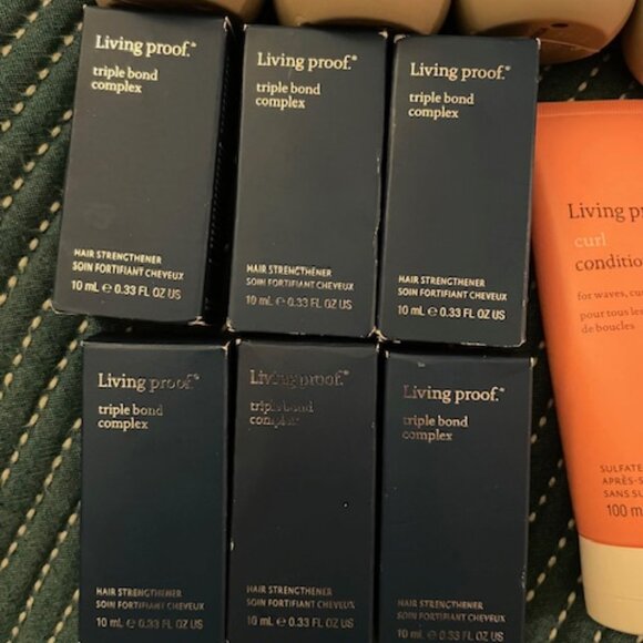Living Proof Bundle Triple Bond Complex Smooth Styling Spray Curl Shampoo NEW - Picture 5 of 11